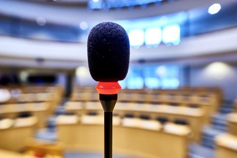 Micro hémicycle du Parlement de la Fédération Wallonie-Bruxelles