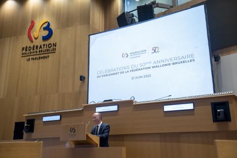 50 ans du Parlement : discours du Président, Rudy Demotte