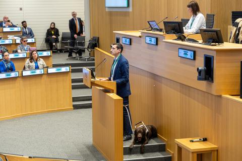 Témoignage d'un avocat lors de la conférence cécité et malvoyance