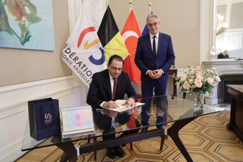 Rencontre entre le Président du Parlement de la Fédération Wallonie-Bruxelles et l’Ambassadeur de Turquie